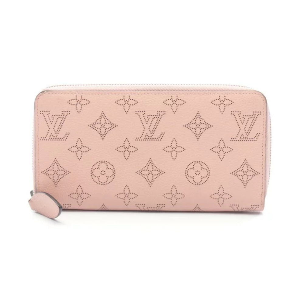 Louis Vuitton Zippy Wallet Round Long Leather Mahina Pink